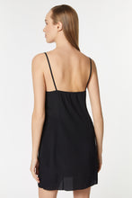 Load image into Gallery viewer, CRÊPE DE CHINE SLIPPER DRESS WITH THIN SHOULDER STRAPS
