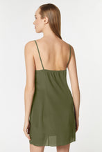 Load image into Gallery viewer, CRÊPE DE CHINE SLIPPER DRESS WITH THIN SHOULDER STRAPS
