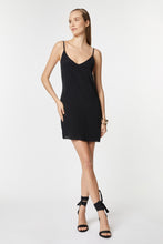 Load image into Gallery viewer, CRÊPE DE CHINE SLIPPER DRESS WITH THIN SHOULDER STRAPS
