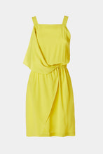 Load image into Gallery viewer, CRÊPE DE CHINE DRESS WITH WRAP SKIRT AND ASYMMETRIC PANEL

