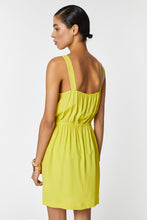 Load image into Gallery viewer, CRÊPE DE CHINE DRESS WITH WRAP SKIRT AND ASYMMETRIC PANEL
