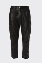 Load image into Gallery viewer, CARGO PANTS IN FAUX LEATHER
