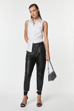 Load image into Gallery viewer, CARGO PANTS IN FAUX LEATHER

