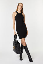 Load image into Gallery viewer, HALTER NECK SHORT DRESS IN STRETCHY VISCOSE JERSEY
