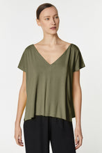 Load image into Gallery viewer, CROPPED TOP IN STRETCHY VISCOSE JERSEY
