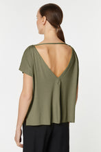 Load image into Gallery viewer, CROPPED TOP IN STRETCHY VISCOSE JERSEY
