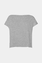 Load image into Gallery viewer, CREW NECK CROPPED TOP IN LIGHT STRETCHY VISCOSE JERSEY
