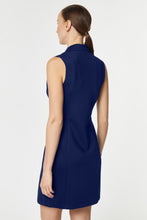 Load image into Gallery viewer, DOUBLE-BREASTED SLEEVELESS DRESS IN STRETCHY TECHNICAL JERSEY WITH LAPELS
