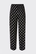 Load image into Gallery viewer, CARROT PANTS IN POLKA DOT PRINTED VISCOSE WITH ELASTICIZED WAIST
