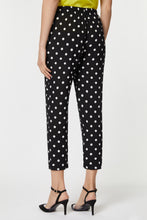 Load image into Gallery viewer, CARROT PANTS IN POLKA DOT PRINTED VISCOSE WITH ELASTICIZED WAIST
