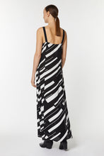 Load image into Gallery viewer, HALTER NECK MAXI DRESS IN STRIPE-PRINTED VISCOSE
