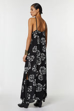Load image into Gallery viewer, HALTER NECK MAXI DRESS IN FLORAL-PRINTED VISCOSE
