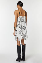 Load image into Gallery viewer, HALTER NECK SHORT DRESS IN FLORAL-PRINTED VISCOSE
