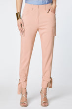 Load image into Gallery viewer, CARGO PANTS IN STRETCHY VISCOSE CREPE WITH ANKLE STRAPS
