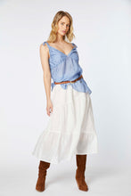 Load image into Gallery viewer, FLOUNCY SKIRT IN COTTON/SILK MUSLIN
