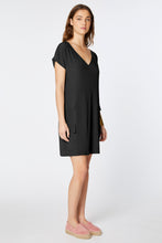 Load image into Gallery viewer, EGG-SHAPED DRESS IN CRÊPE DE CHINE WITH OVERSIZE SIDE POCKETS
