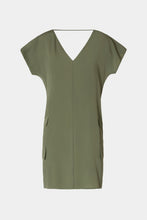 Load image into Gallery viewer, EGG-SHAPED DRESS IN CRÊPE DE CHINE WITH OVERSIZE SIDE POCKETS
