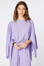Load image into Gallery viewer, BLOUSE IN CRÊPE DE CHINE WITH LONG DRAPED SLEEVES
