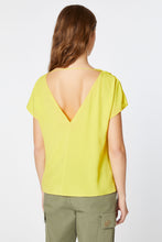 Load image into Gallery viewer, BLOUSE IN CRÊPE DE CHINE WITH FLOUNCY DETAIL
