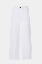 Load image into Gallery viewer, CARGO PANTS IN DENIM-LOOK STRETCHY COTTON GABERDINE
