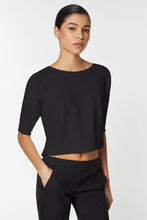 Load image into Gallery viewer, CROPPED VISCOSE-KNIT TOP
