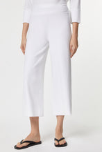 Load image into Gallery viewer, FLARED PANTS IN STRETCHY VISCOSE WITH ELASTICATED WAISTBAND
