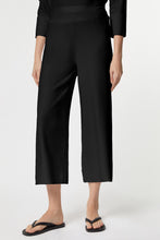Load image into Gallery viewer, FLARED PANTS IN STRETCHY VISCOSE WITH ELASTICATED WAISTBAND
