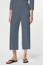 Load image into Gallery viewer, FLARED PANTS IN STRETCHY VISCOSE WITH ELASTICATED WAISTBAND

