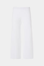 Load image into Gallery viewer, FLARED PANTS IN STRETCHY VISCOSE WITH ELASTICATED WAISTBAND
