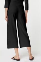 Load image into Gallery viewer, FLARED PANTS IN STRETCHY VISCOSE WITH ELASTICATED WAISTBAND
