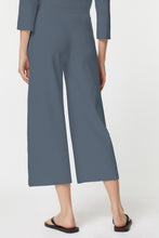 Load image into Gallery viewer, FLARED PANTS IN STRETCHY VISCOSE WITH ELASTICATED WAISTBAND
