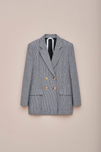 Load image into Gallery viewer, DOUBLE-BREASTED HOUNDSTOOTH BLAZER
