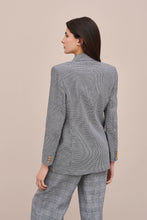 Load image into Gallery viewer, DOUBLE-BREASTED HOUNDSTOOTH BLAZER
