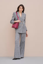 Load image into Gallery viewer, DOUBLE-BREASTED HOUNDSTOOTH BLAZER
