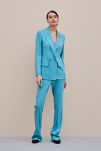 Load image into Gallery viewer, DOUBLE-BREASTED BLAZER IN VISCOSE CREPE WITH FABRIC-COVERED BUTTONS
