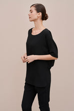 Load image into Gallery viewer, CREPE DE CHINE TOP WITH THREE-QUARTER SLEEVES
