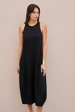 Load image into Gallery viewer, COCOON DRESS IN ENGINEERED JERSEY WITH ROUND NECK
