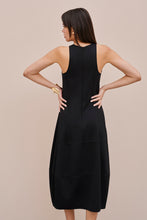 Load image into Gallery viewer, COCOON DRESS IN ENGINEERED JERSEY WITH ROUND NECK
