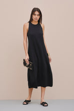 Load image into Gallery viewer, COCOON DRESS IN ENGINEERED JERSEY WITH ROUND NECK
