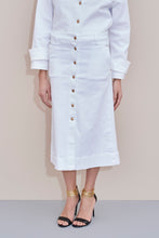 Load image into Gallery viewer, FLARED DENIM SKIRT
