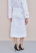 Load image into Gallery viewer, FLARED DENIM SKIRT
