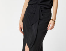 Load image into Gallery viewer, DRAPED PENCIL SKIRT IN CREPE DE CHINE
