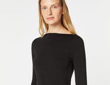 Load image into Gallery viewer, BASIC BATEAU-NECK TOP IN STRETCHY VISCOSE JERSEY
