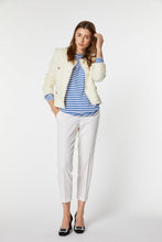 Load image into Gallery viewer, CROPPED CREW-NECK JACKET IN METALLIC BOUCLE
