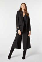 Load image into Gallery viewer, BOYFRIEND BLAZER IN STRETCHY GABARDINE WITH HERALDRY BUTTON AND GOLDEN DETAIL
