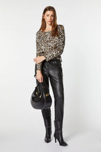 Load image into Gallery viewer, ANIMAL PRINT BOXY BLOUSE WITH GOLD BUTTONS
