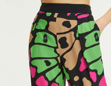 Load image into Gallery viewer, BUTTERFLY PRINT STRAIGHT-LEG PANTS

