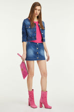 Load image into Gallery viewer, BLUE DENIM CROPPED JACKET
