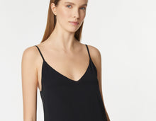 Load image into Gallery viewer, CRÊPE DE CHINE SLIPPER DRESS WITH THIN SHOULDER STRAPS

