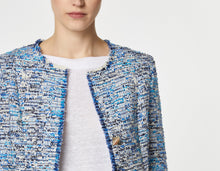 Load image into Gallery viewer, CROP JACKET IN BOUCLÈ WITH ROUND NECK
